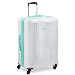 White with Teal trim / 28 Inch Checked Large