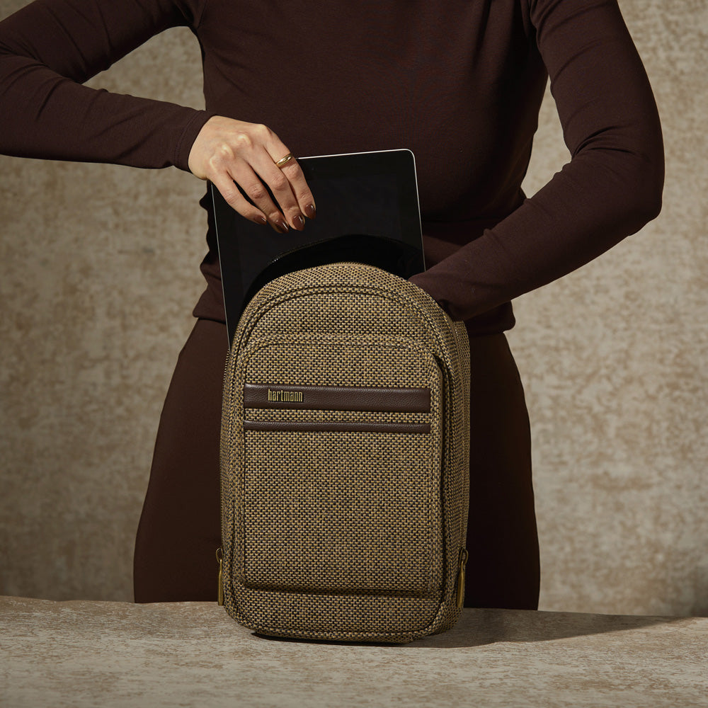 Tweed/Natural Leather