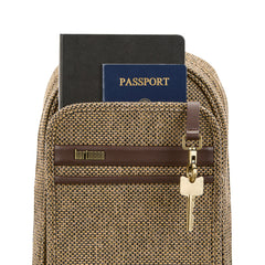 Tweed/Natural Leather