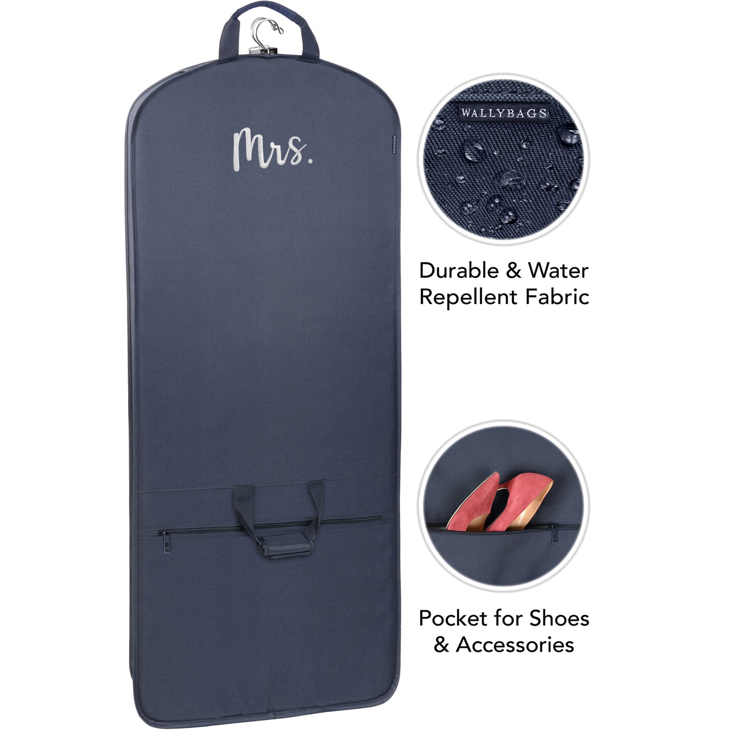 Navy - M1, Mrs. embroidery / 60-Inch