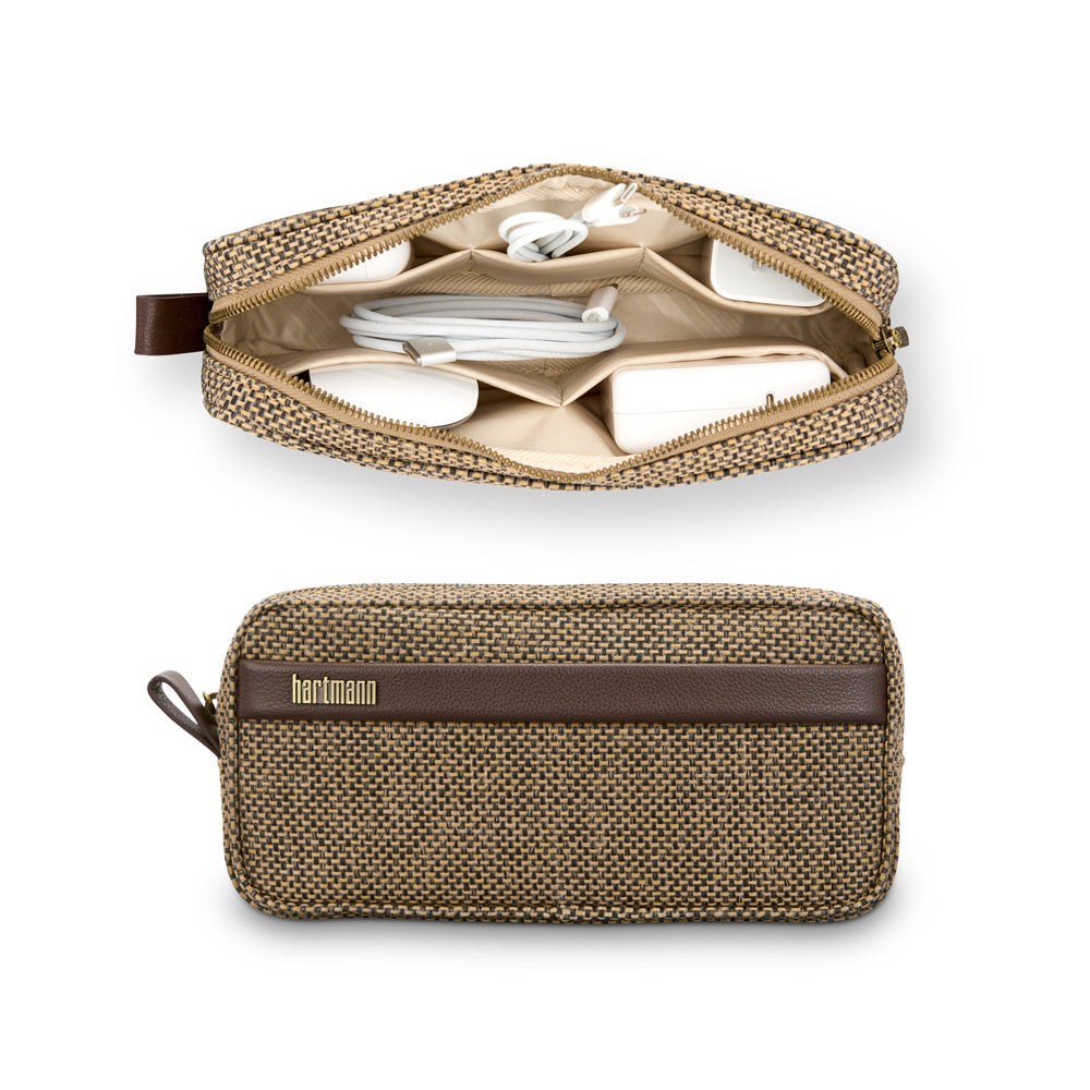 Tweed/Natural Leather