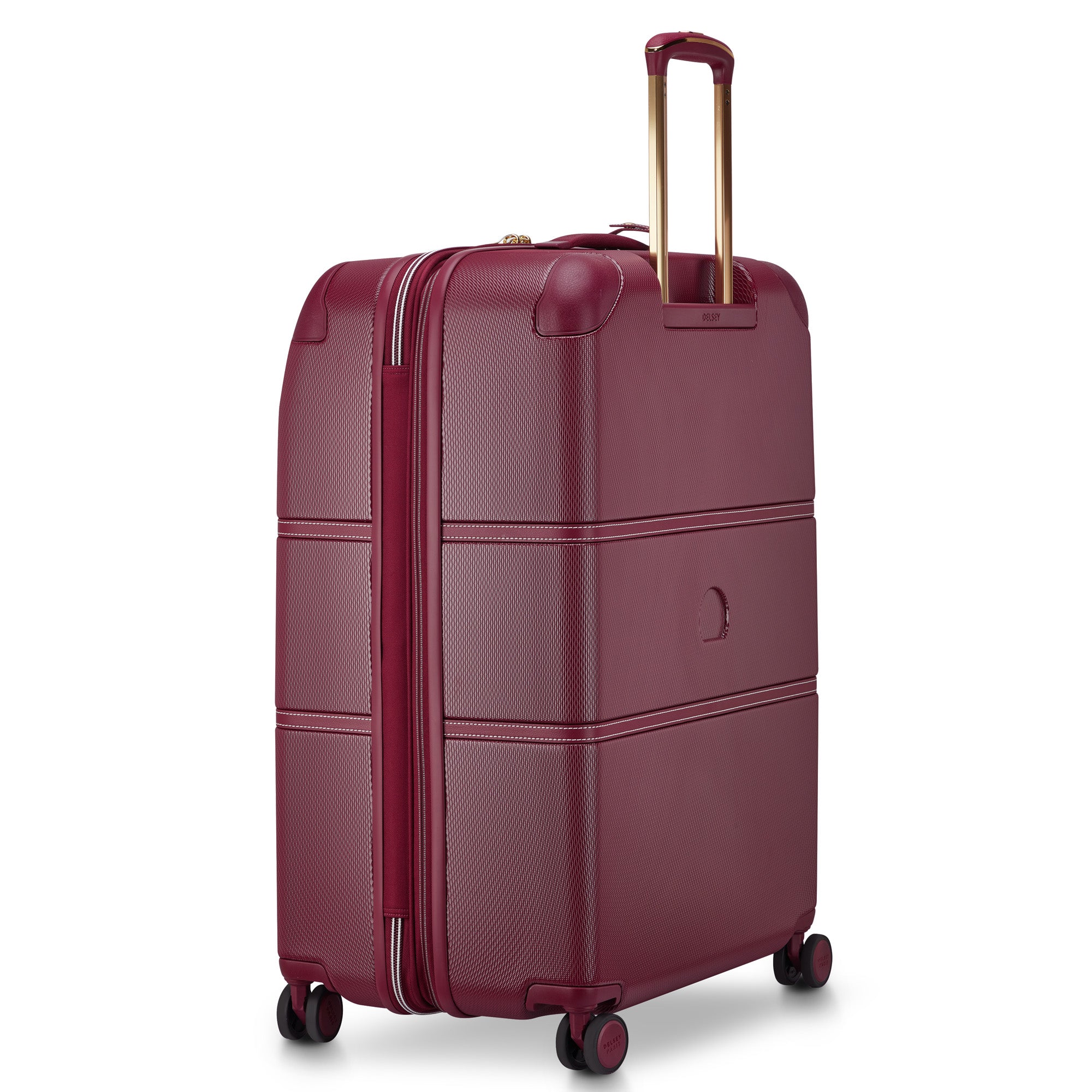 Burgundy / Checked-Large 28 Inch, No Brake