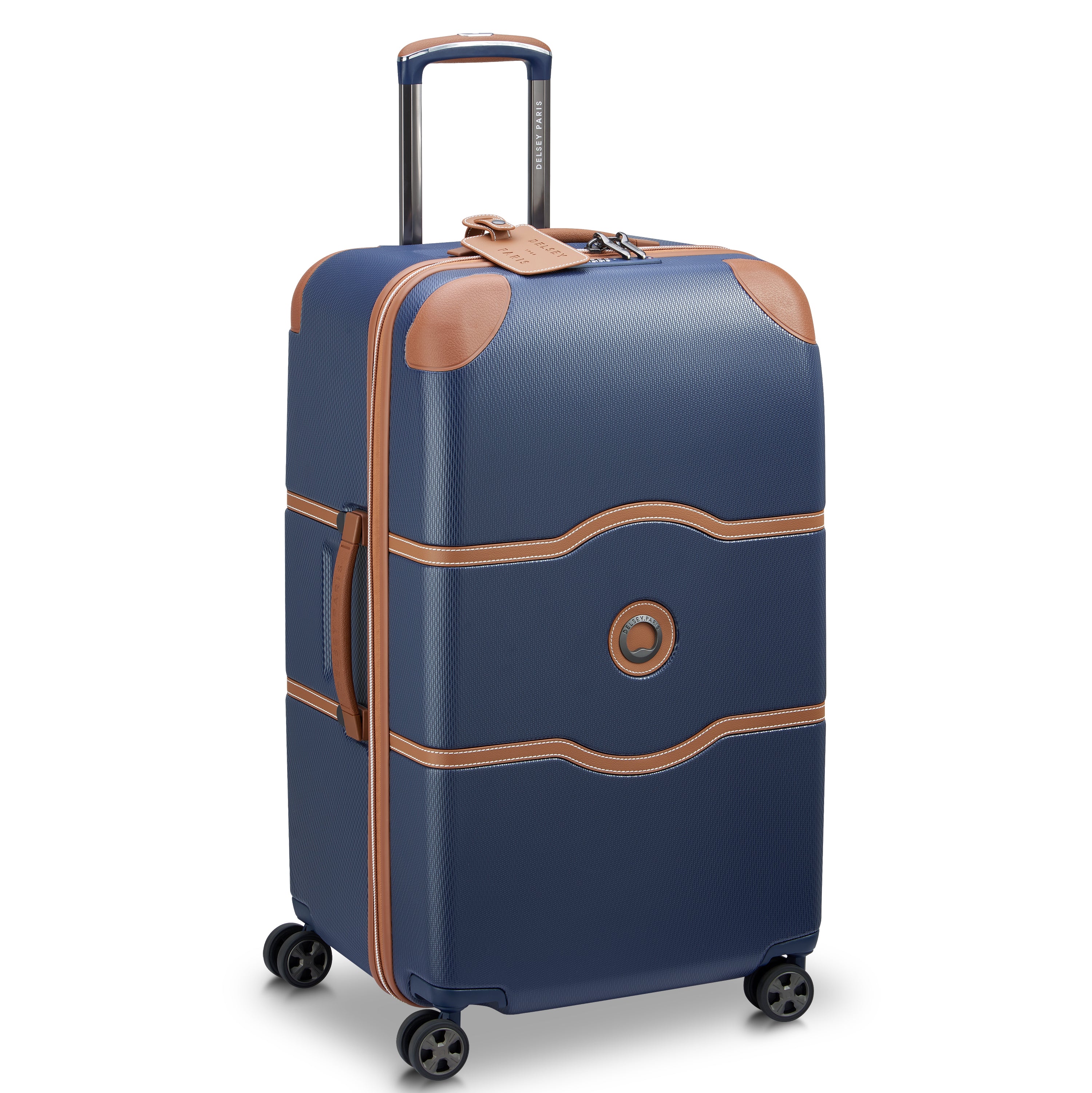 Navy Blue / Checked-26 Inch Trunk, No Brake