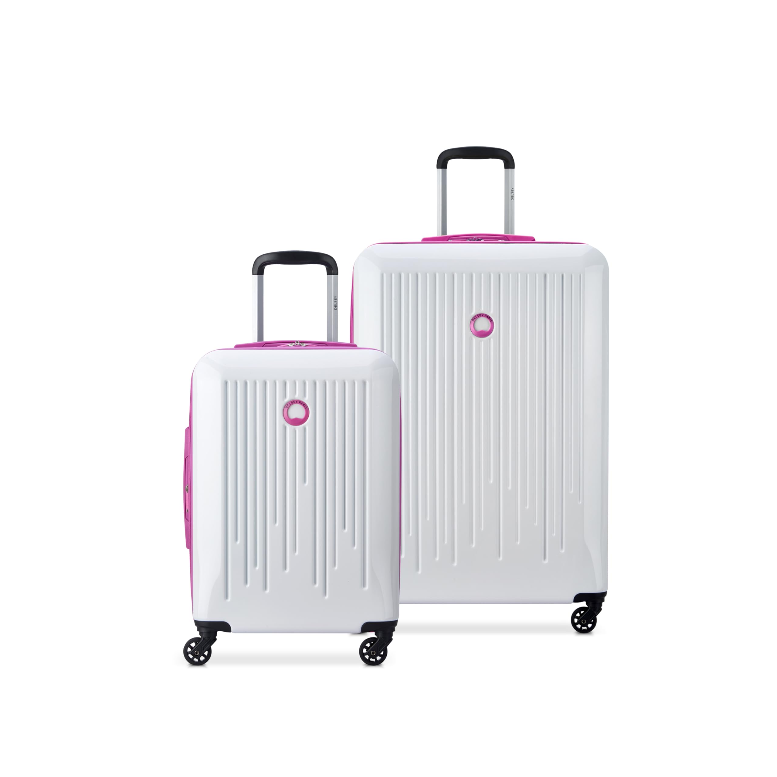 White with Mauve Trim / 2 Piece Set (20/28)