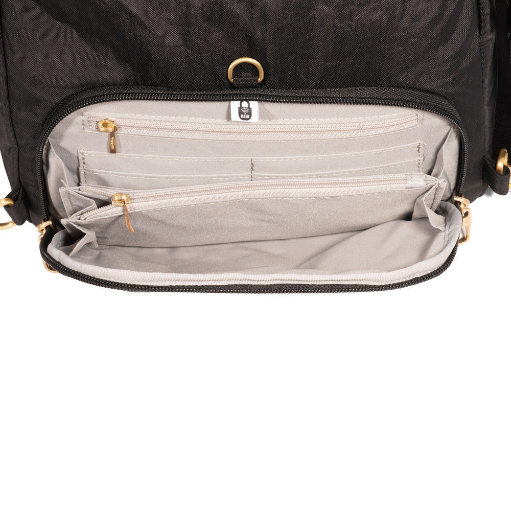 Black with Gold Hardware
