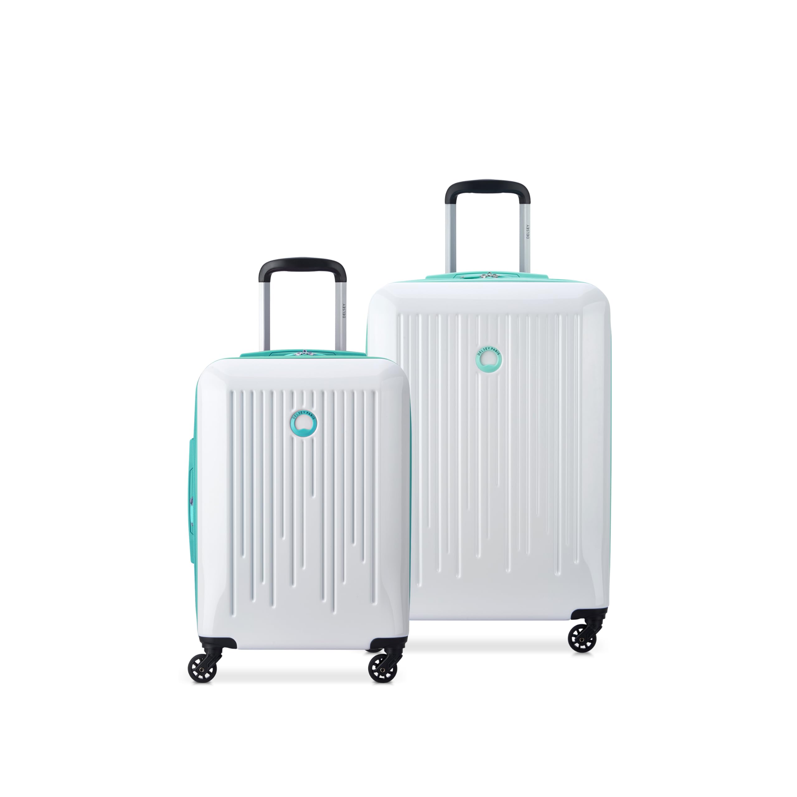 White with Teal Trim / 2 Piece Set (20/24)
