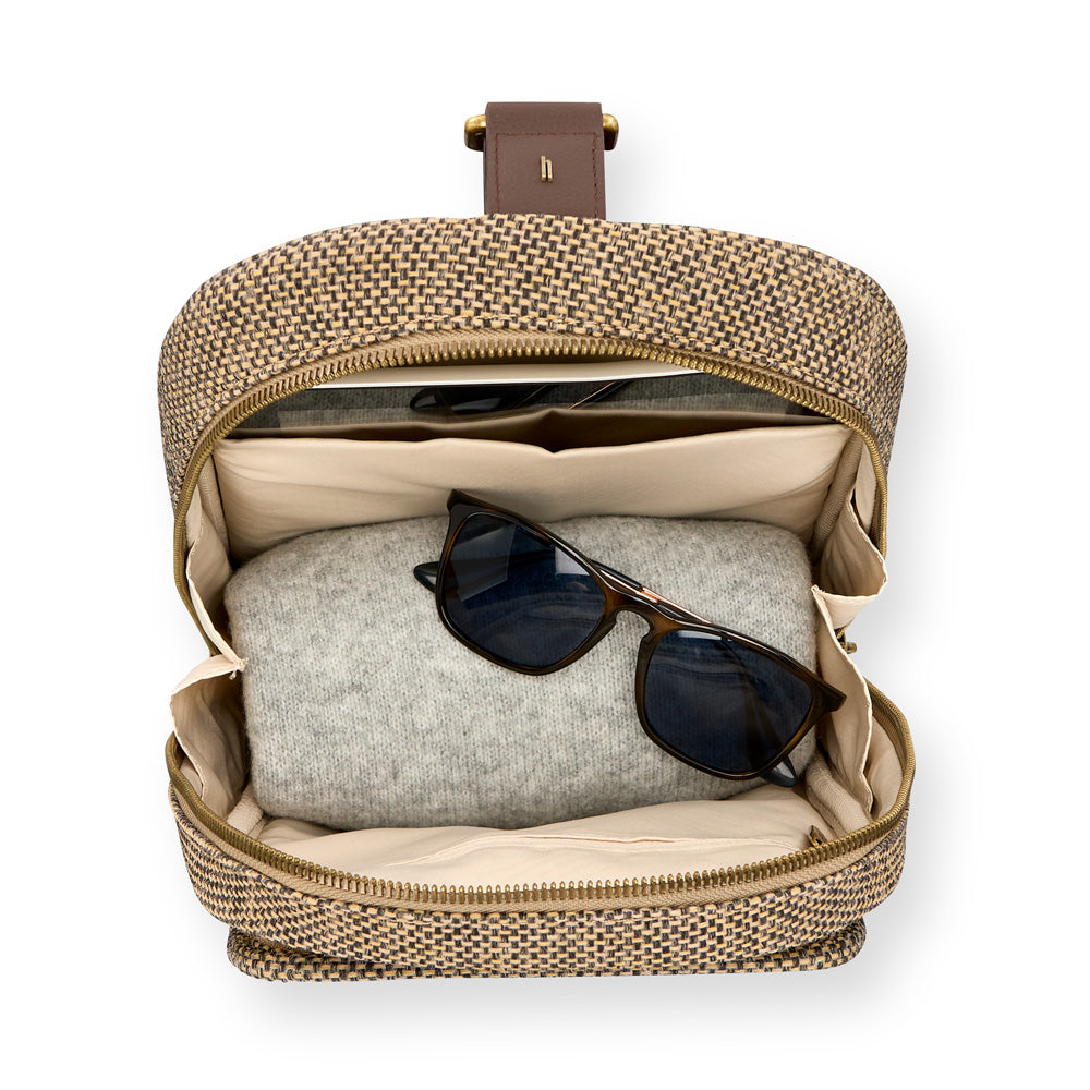 Tweed/Natural Leather
