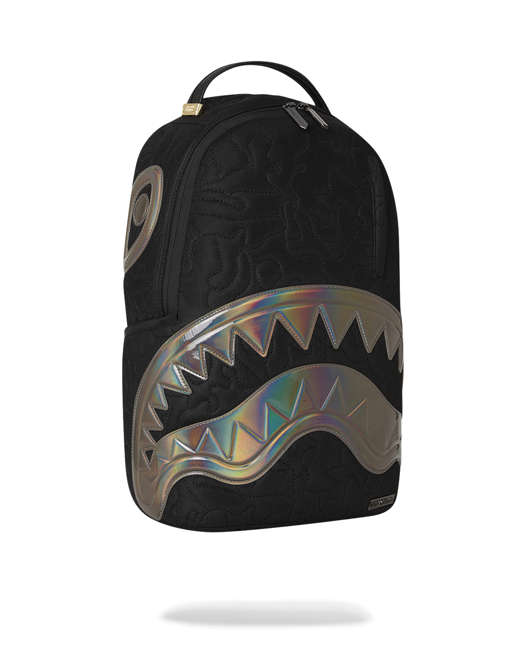 Black Quilted Irridescent