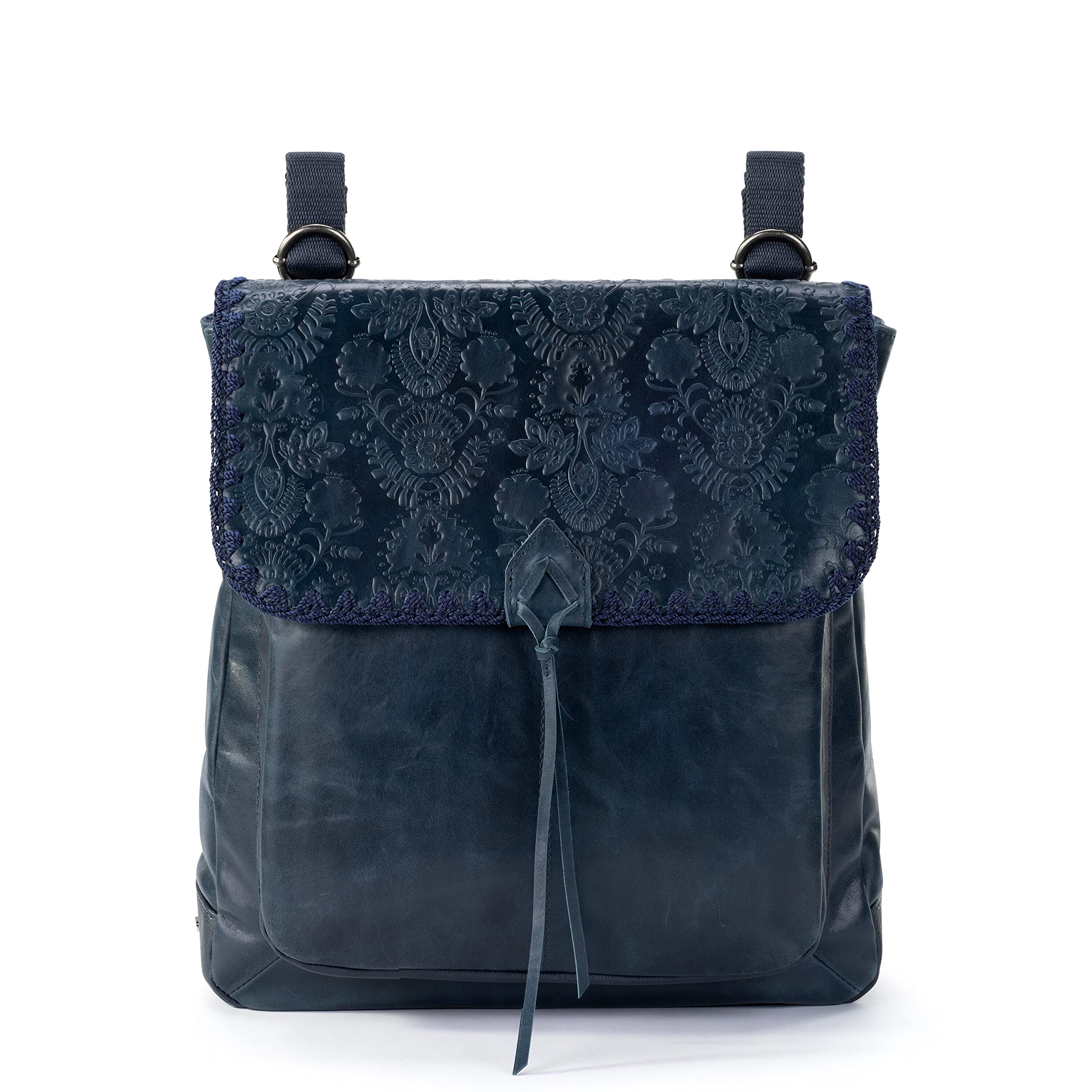 Indigo Floral Embossed