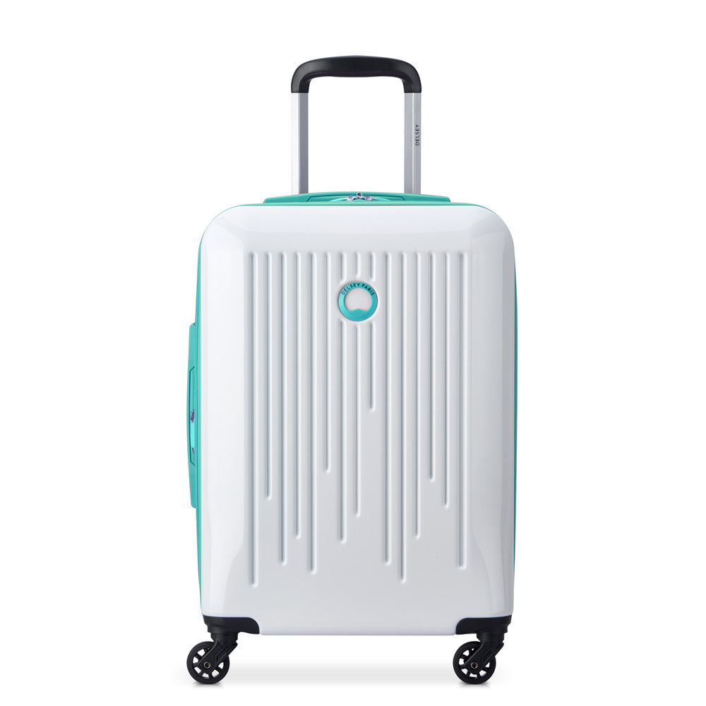 White with Teal trim / 20 Inch Carry On