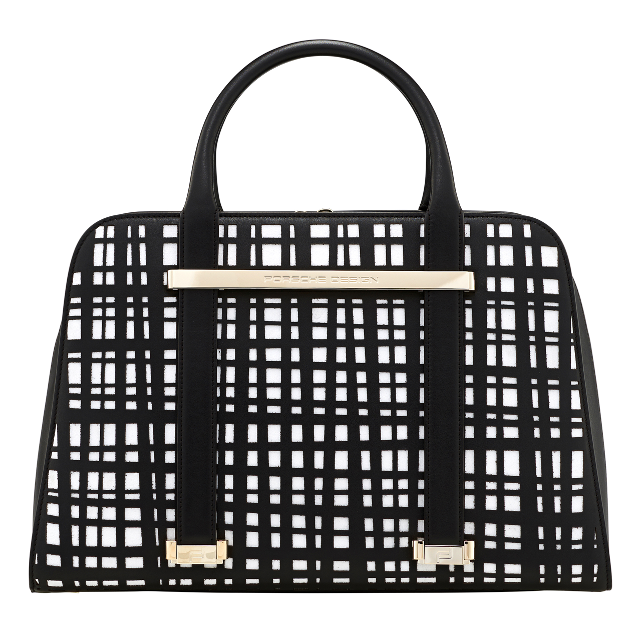 Laser Cut Dark Brown/White