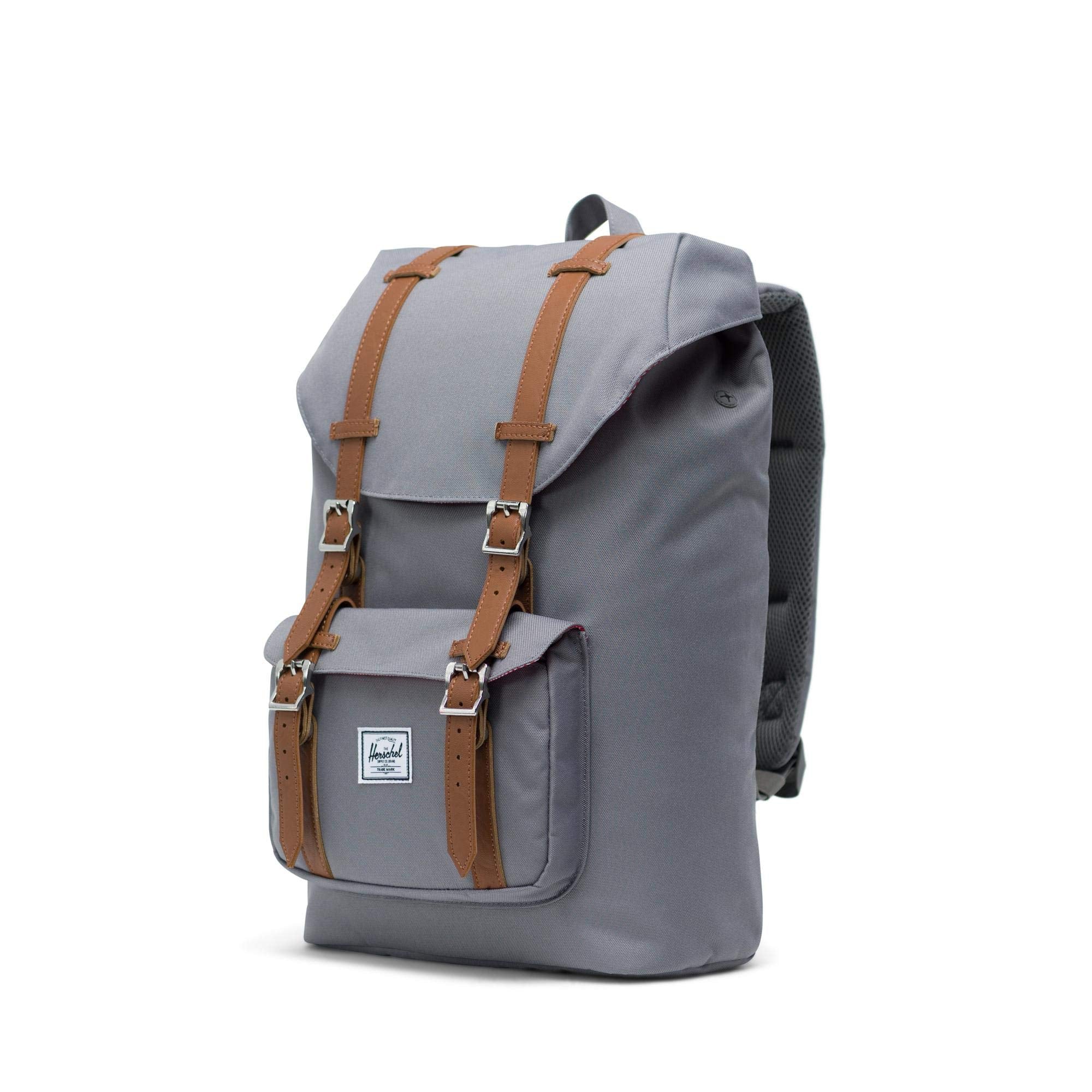 Grey/Tan Synthetic Leather