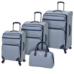 Navy/White Gingham Check