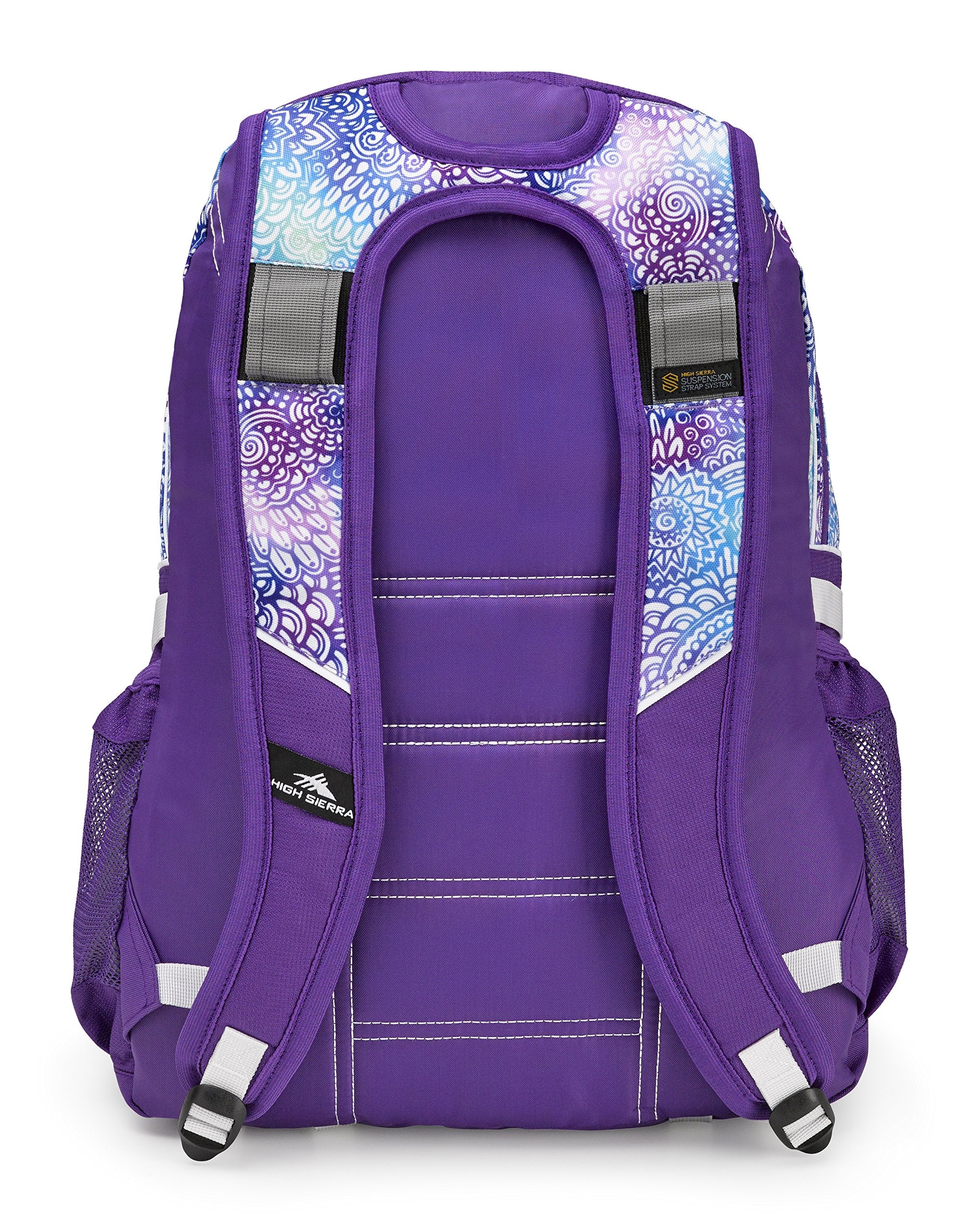 Flower Daze/Deep Purple/White