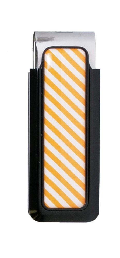Black W/ Orange & White