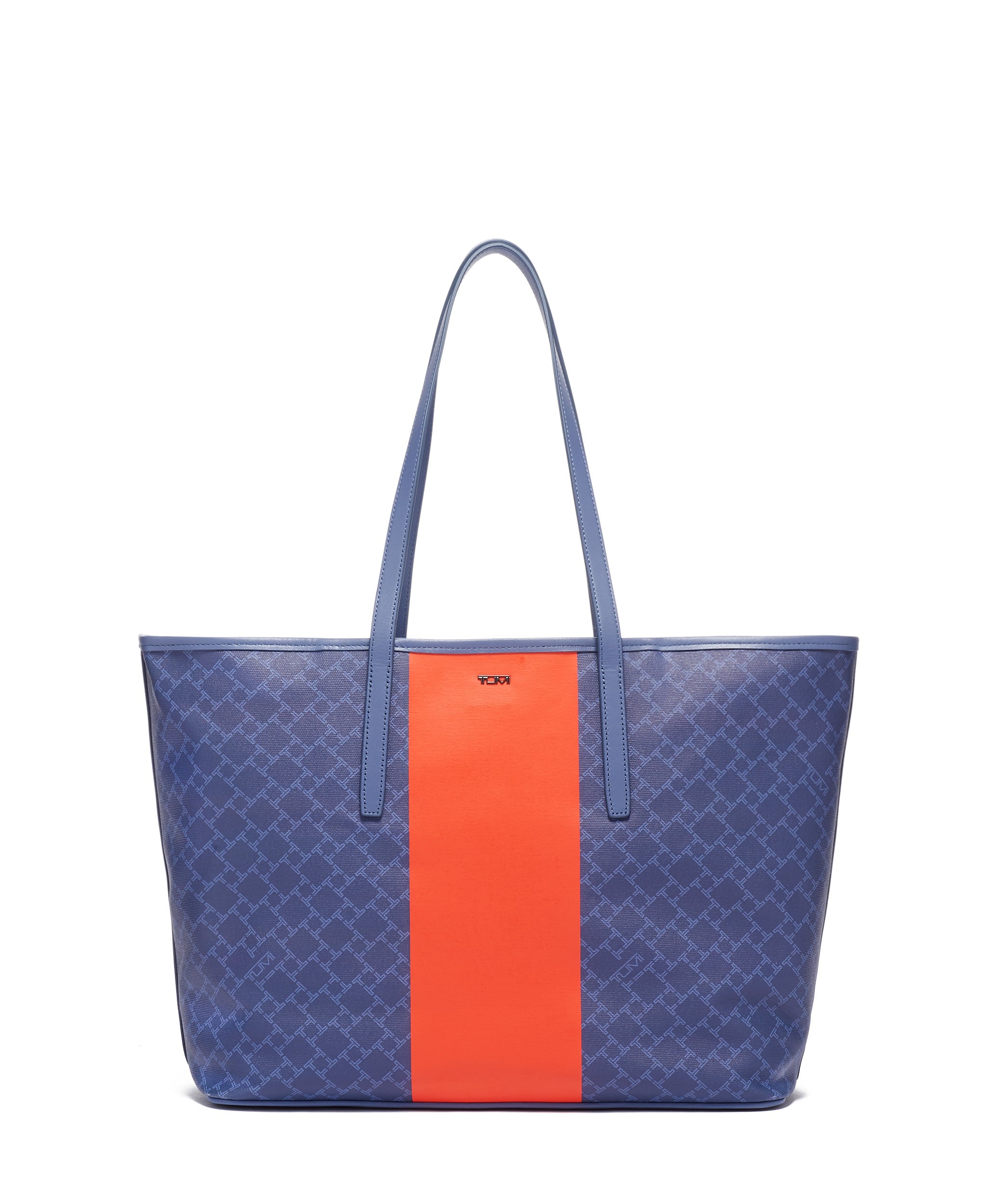 Chambray/Red Orange