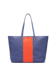 Chambray/Red Orange